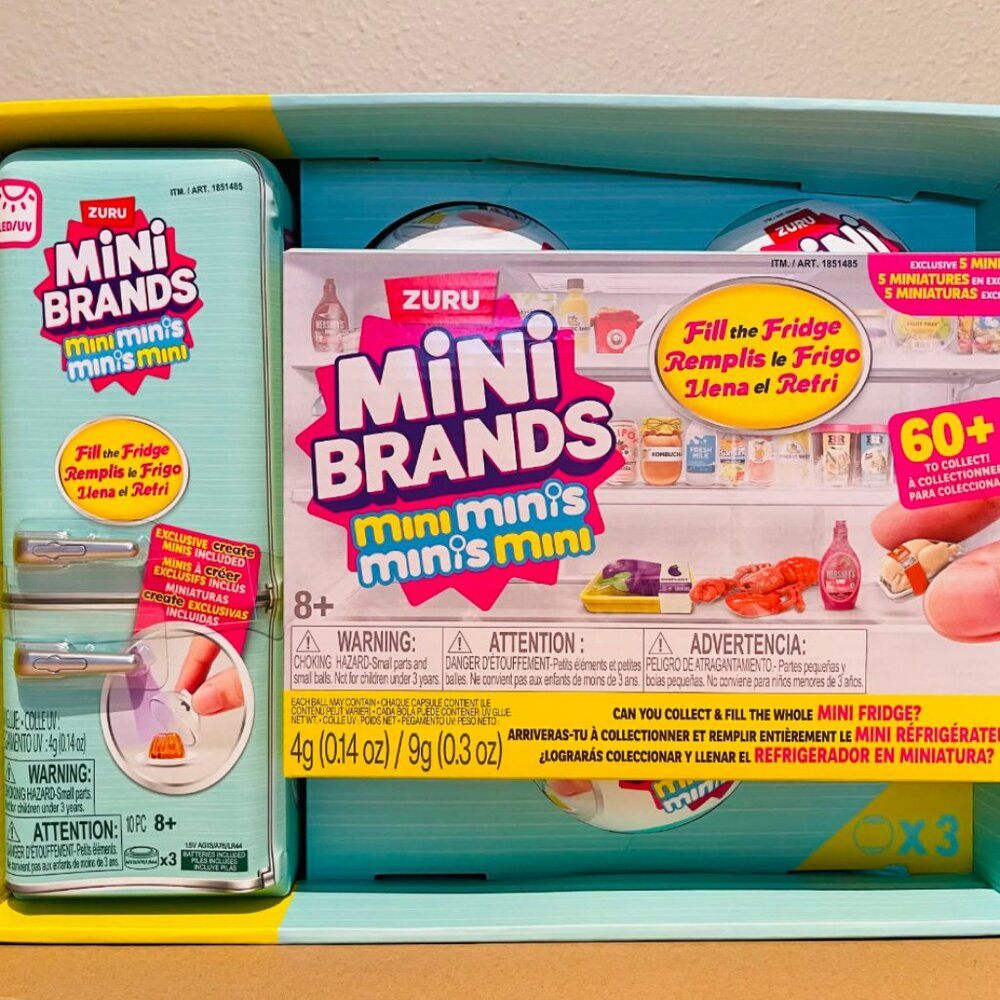 Zuru Mini Brands Fill the Fridge Playset with 3 Balls - New & Sealed